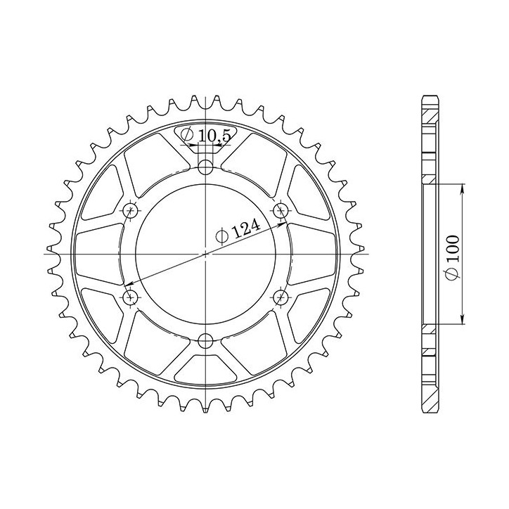 SGR COURONNE S AC P525-D37 POUR BENELLI TRE K AMAZONAS 1130 07/11