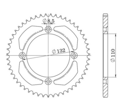 SGR CORONA S AC P525-D37 KTM RC8 1190 08 09