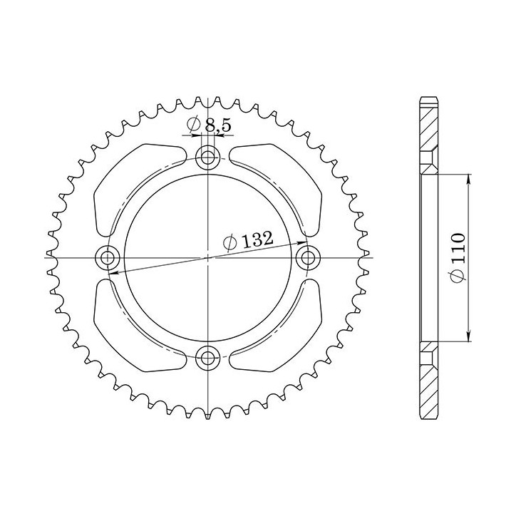 SGR CORONA S AC P525-D37 PARA KTM RC8 1190 08/09