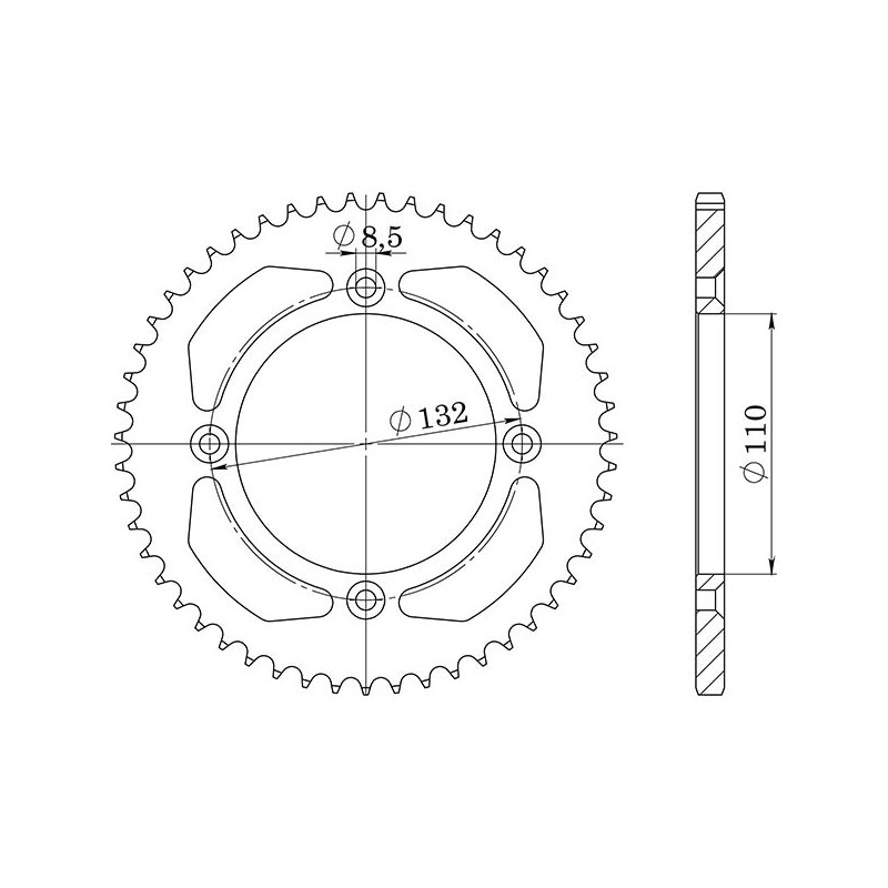 SGR COURONNE S AC P525-D38 KTM DUKE 950 2004