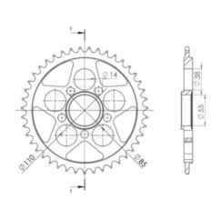 SGR CORONA S AC P525-D39 DUCATI 848 S 08 12