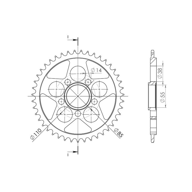 SGR CORONA S AC P525-D39 DUCATI 848 S 08 12