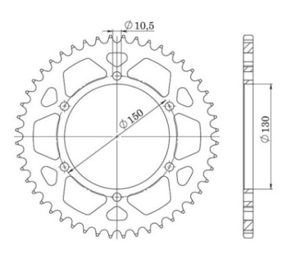 SGR CORONA S AC P525-D39 YAMAHA TRX 850 96 98