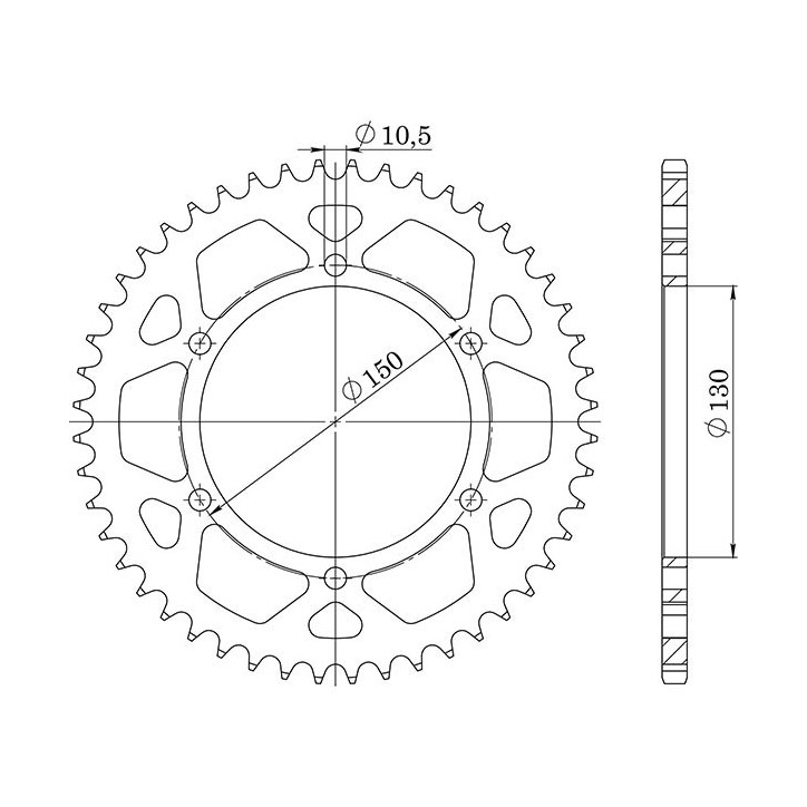 SGR CORONA S AC P525-D39 PER YAMAHA TRX 850 96/98