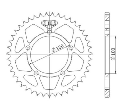 SGR COURONNE S AC P525-D40 APRILIA DORSODURO ABS 1200 11 16