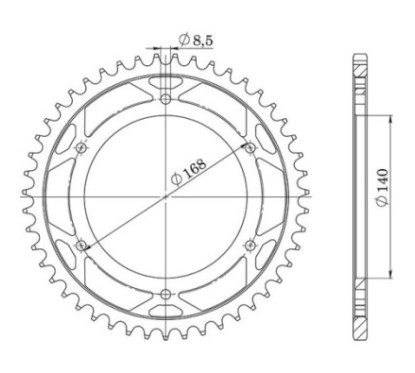 SGR CORONA S AC P525-D41 BMW F GS 650 2008