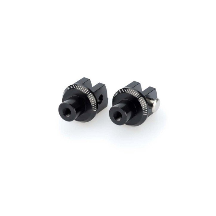 PUIG FOOTPEG ADAPTERS FIXED DRIVER FOR YAMAHA FZ6 FAZER S2 07-10 BLACK