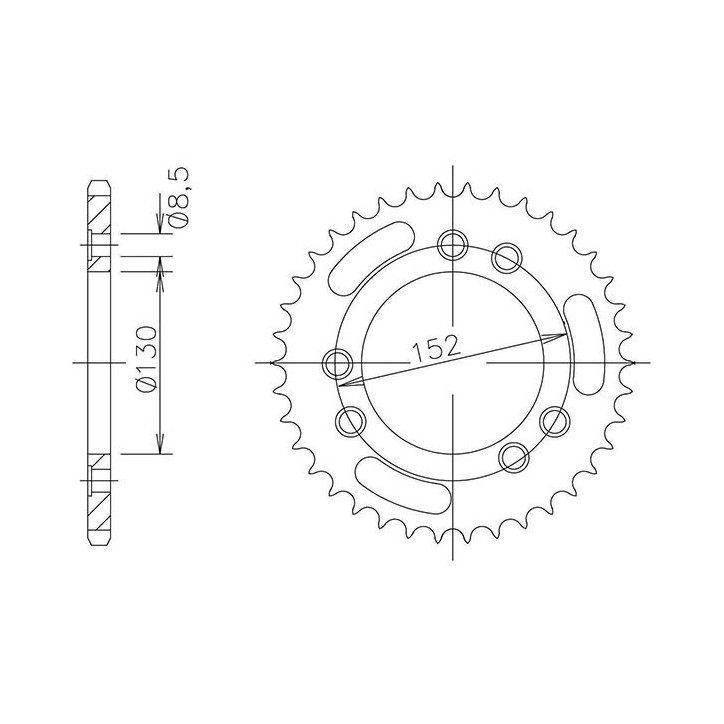 SGR COURONNE S AC P525-D41 POUR CAGIVA NAVIGATEUR 1000 00/04