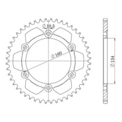 SGR CORONA S AC P525-D41 HONDA CBR600 RR ABS 07-12