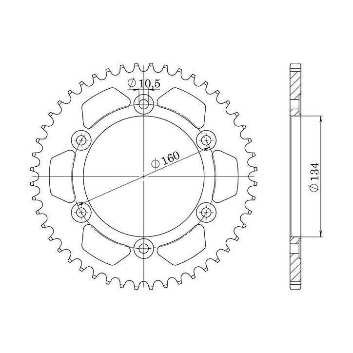 SGR CORONA S AC P525-D41 PER HONDA CBR600 RR/ABS 07-12