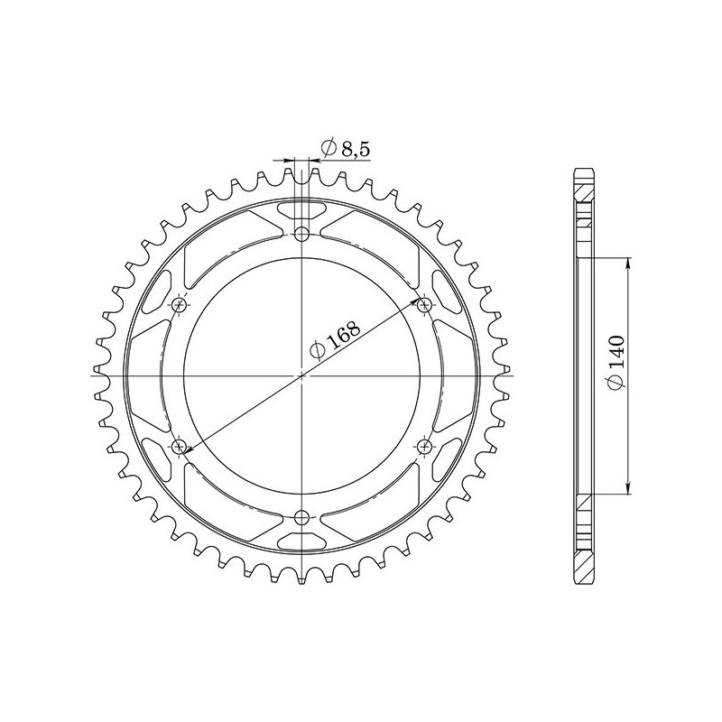 SGR COURONNE S AC P525-D42 BMW F GS 800 2008