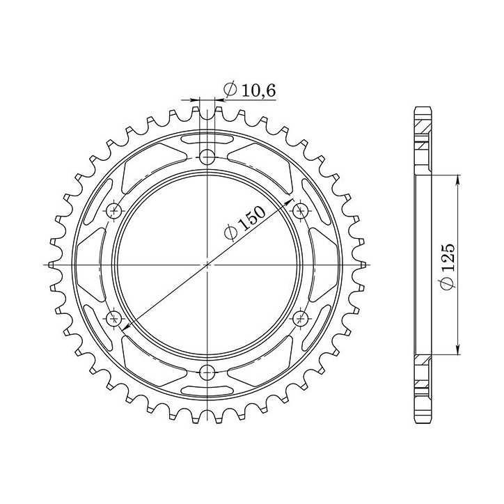 SGR CORONA S AC P525-D42 PARA KTM ADVENTURE 990 06-12