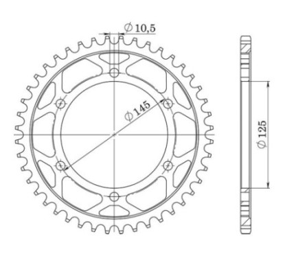 SGR CORONA S AC P525-D42 YAMAHA TDM 850 96 98