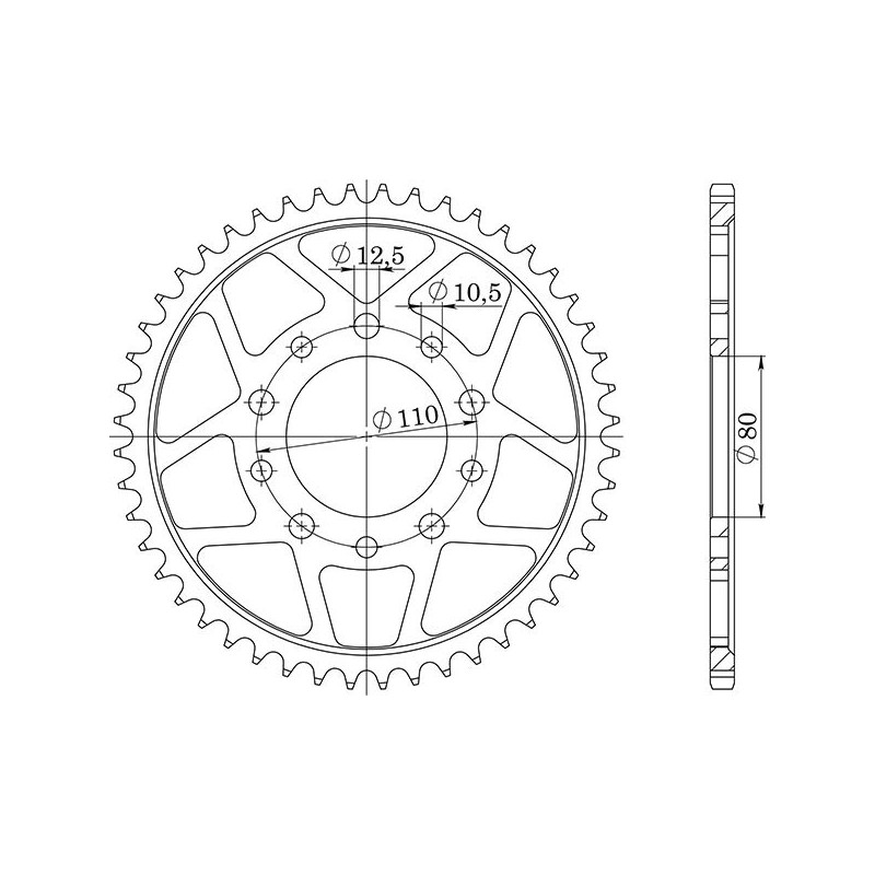 SGR COURONNE S AC P525-D43 HONDA CBR RR 400 90-94