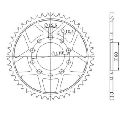 SGR CORONA S AC P525-D43 HONDA CBR RR 400 90-94