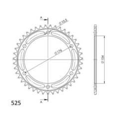 SGR CORONA S AC P525-D43 HONDA VFR F ABS 800 14-19