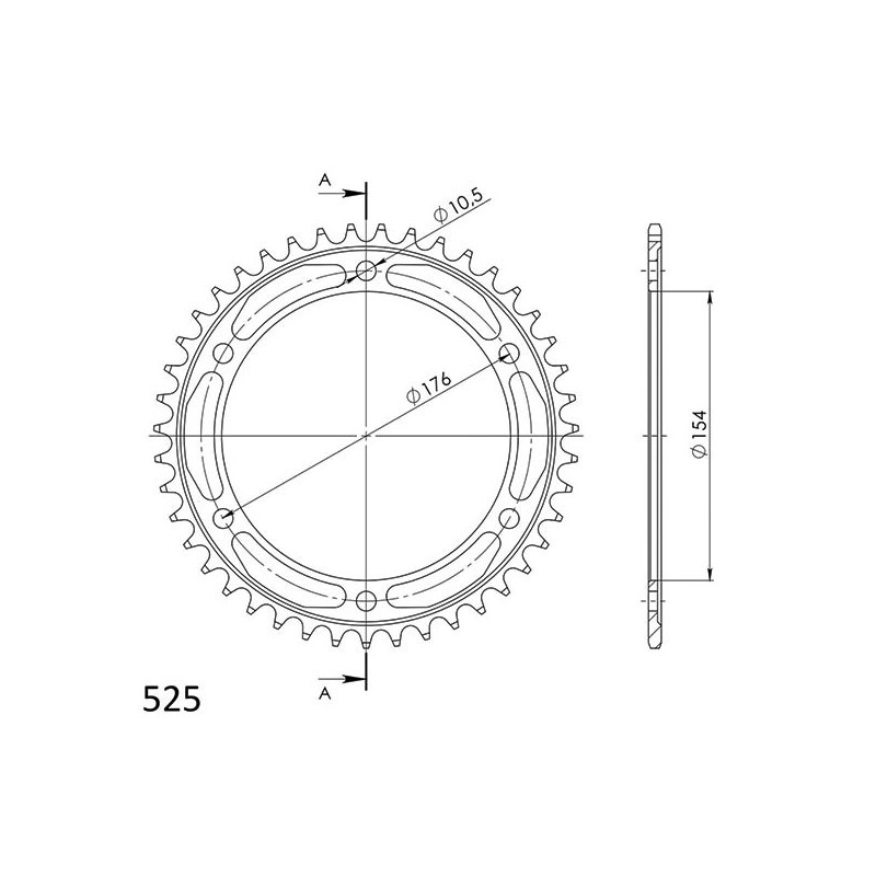 SGR CORONA S AC P525-D43 HONDA VFR F ABS 800 14-19