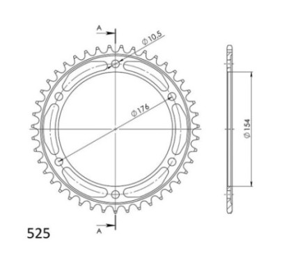 SGR CORONA S AC P525-D43 HONDA VFR F ABS 800 14-19