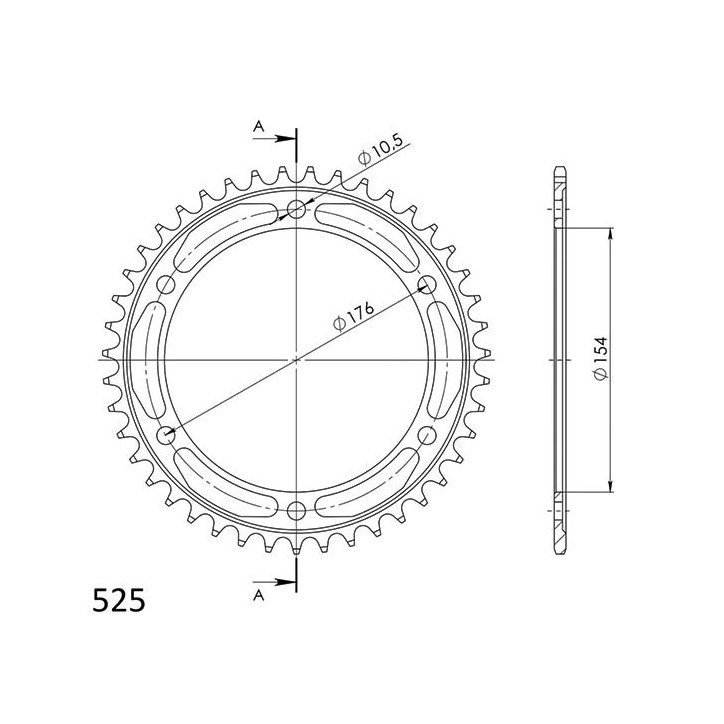 SGR CORONA S AC P525-D43 PARA HONDA VFR F ABS 800 14-19