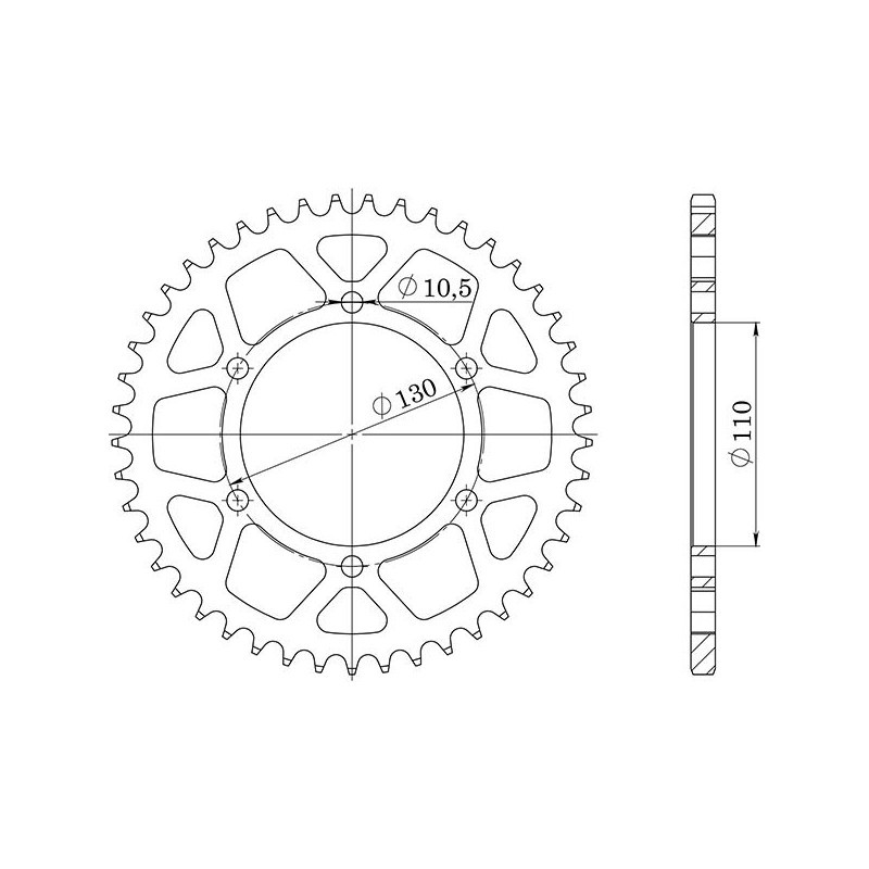 SGR CORONA S AC P525-D43 SUZUKI GSX-R 600 11-16