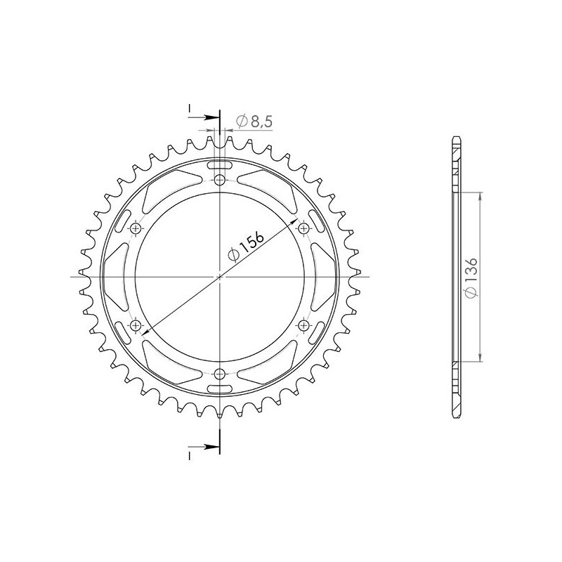 SGR COURONNE S AC P525-D43 SUZUKI XF FREEWIND 650 97 01