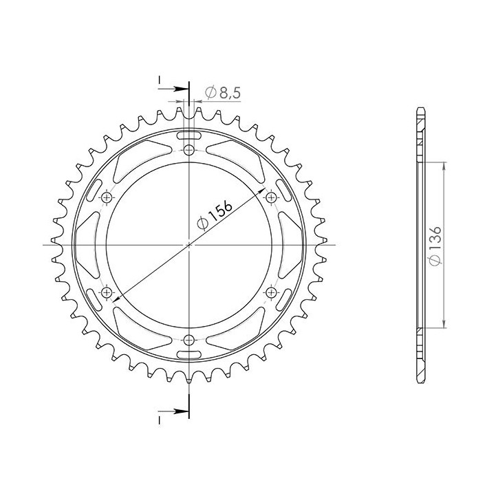 SGR CORONA S AC P525-D43 PARA SUZUKI XF FREEWIND 650 97/01