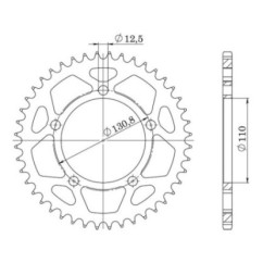 SGR COURONNE S AC P525-D44 BMW S RR 1000 09 11