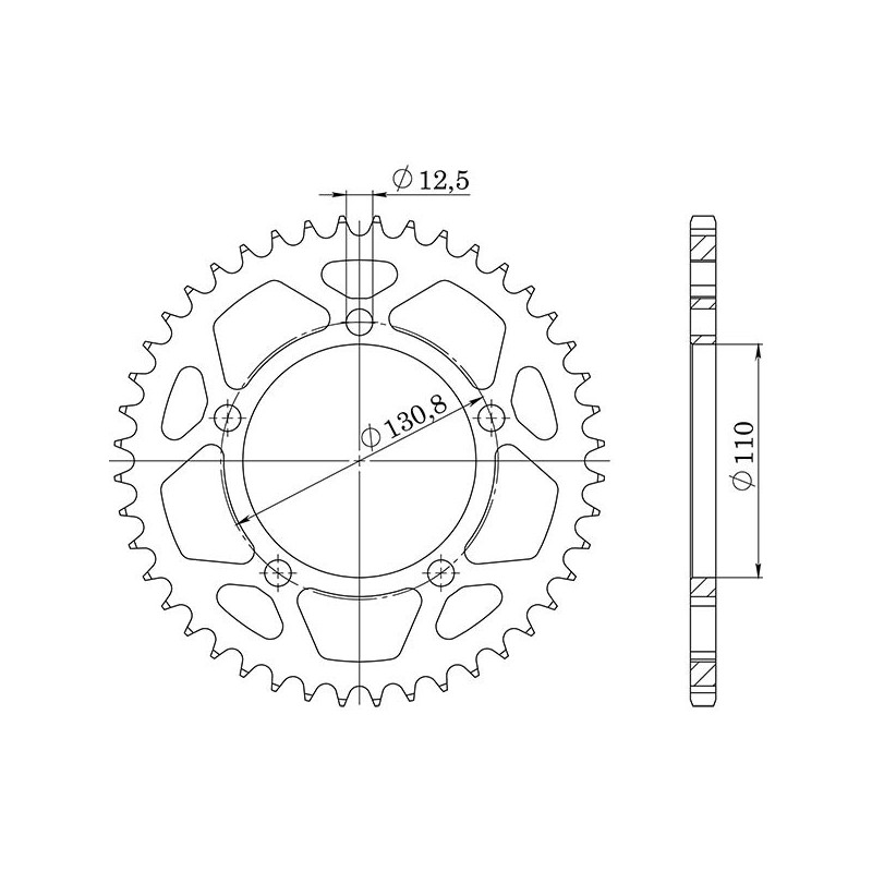 SGR COURONNE S AC P525-D44 BMW S RR 1000 09 11