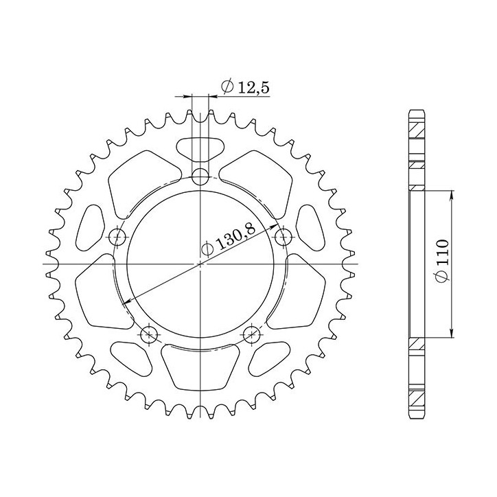 SGR CROWN S AC P525-D44 FOR BMW S RR 1000 09/11