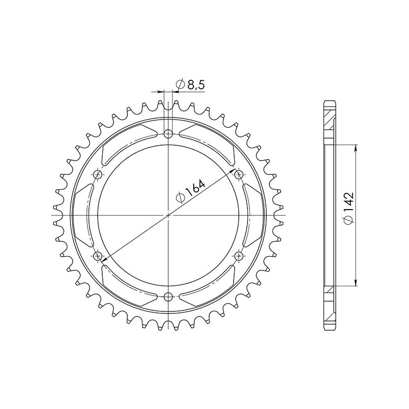 SGR COURONNE S AC P525-D44 HYOSUNG GT COMET 650 04 07