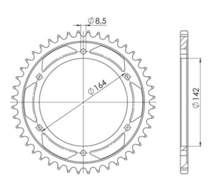 SGR COURONNE S AC P525-D44 HYOSUNG GT COMET 650 04 07