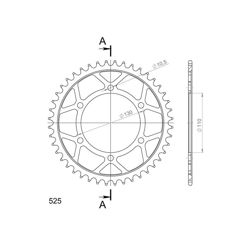 SGR COURONNE S AC P525-D44 SUZUKI GSX-S 1000 15-20