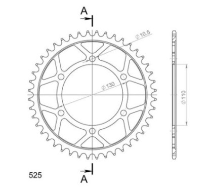 SGR COURONNE S AC P525-D44 SUZUKI GSX-S 950 22 23