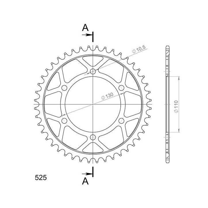 SGR CORONA S AC P525-D44 PARA SUZUKI GSX-S F 1000/ABS 15-20