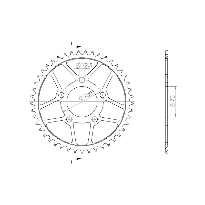 SGR COURONNE S AC P525-D45 BMW HP4 1000 13-15