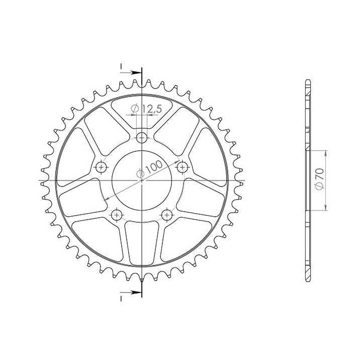 SGR CORONA S AC P525-D45 PARA BMW HP4 1000 13-15