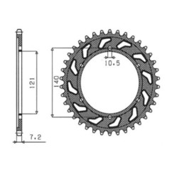 SGR CORONA S AC P525-D45 CAGIVA RAPTOR 650 01 07