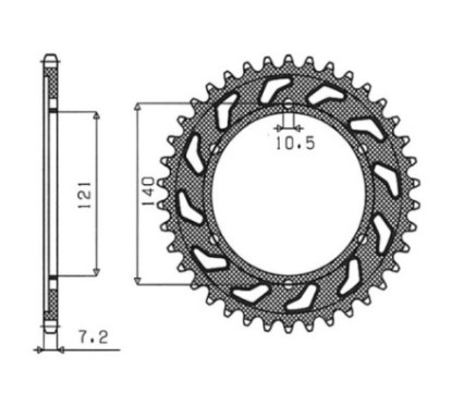 SGR CORONA S AC P525-D45 CAGIVA RAPTOR 650 01 07