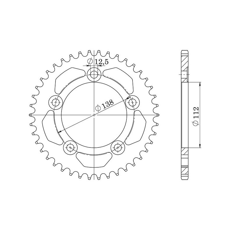 SGR CROWN S AC P525-D45 YAMAHA MT-09 21-23