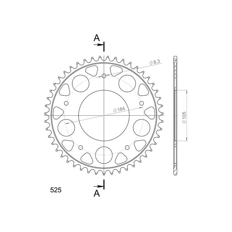 SGR CORONA S AC P525-D47 APRILIA SRV ATC ABS 850 12 16