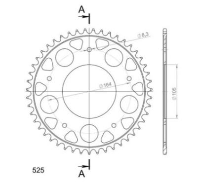 SGR CORONA S AC P525-D47 APRILIA SRV ATC ABS 850 12 16