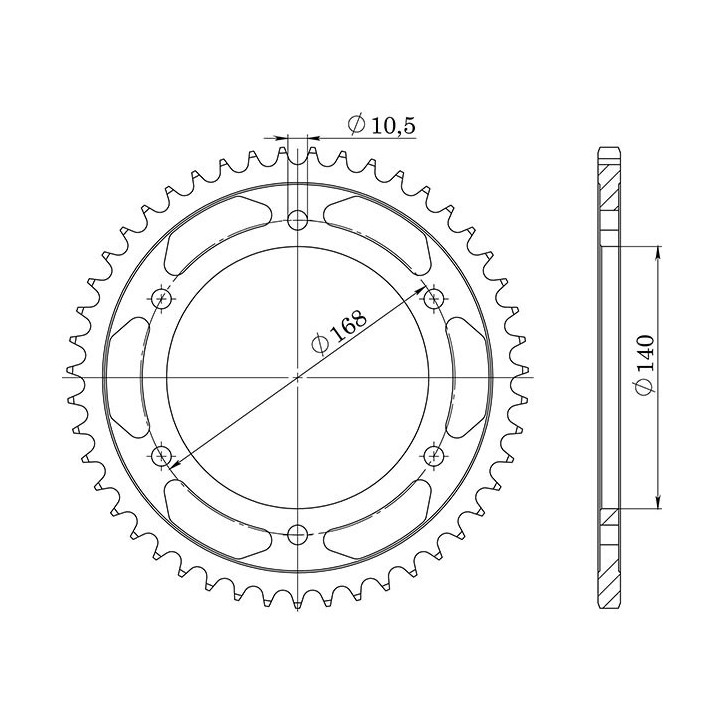 SGR CORONA S AC P525-D47 PARA BMW FR 800 09/14