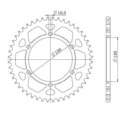 SGR CORONA S AC P525-D47 HONDA XL V TRANSALP 600 87-90