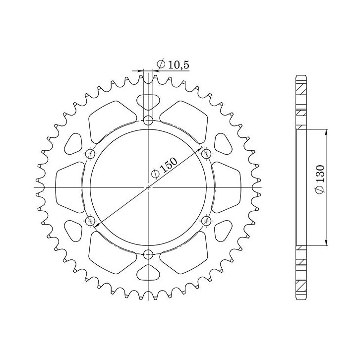 SGR CORONA S AC P525-D47 PARA HONDA XL V TRANSALP 600 87-90