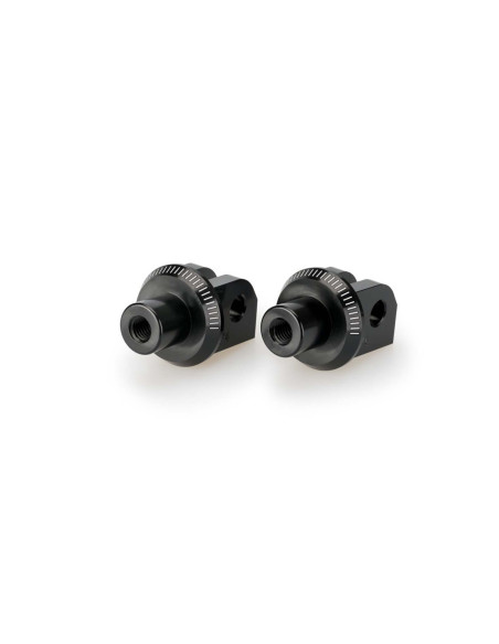 Adaptateurs Puig pour repose-pieds fixes Yamaha XSR900 22/25, noir