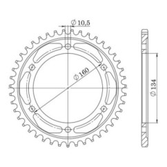 SGR CORONA S AC P530-D40 HONDA CBR RR FIREBLADE 1000 04 05