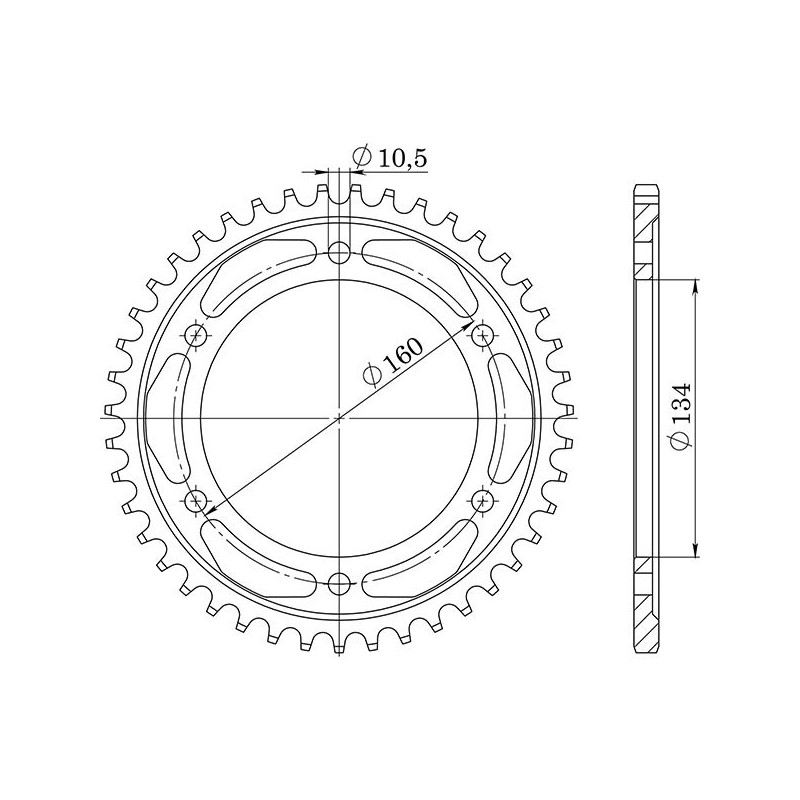 SGR COURONNE S AC P530-D40 HONDA CBR RR FIREBLADE 1000 04 05