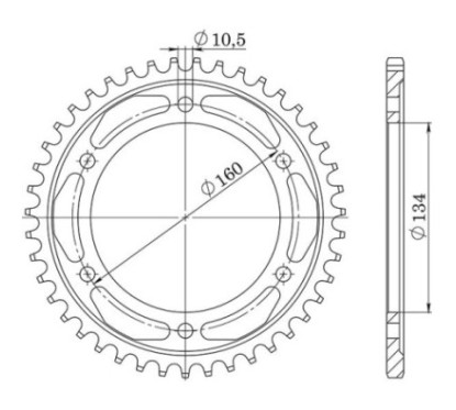 SGR COURONNE S AC P530-D40 HONDA CBR RR FIREBLADE 1000 04 05