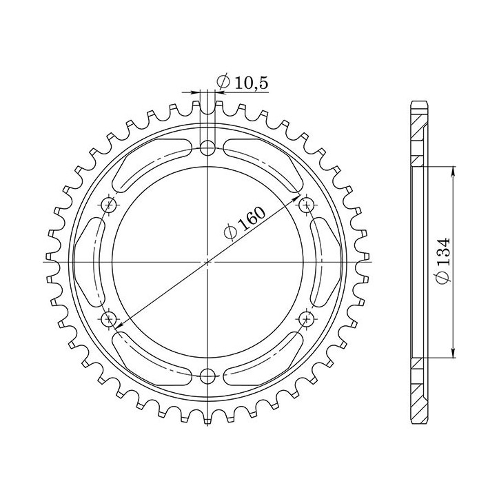 SGR CORONA S AC P530-D40 PARA HONDA CBR RR FIREBLADE 1000 04/05