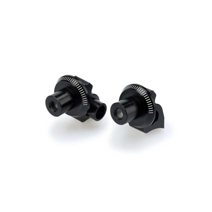 PUIG FOOTPEG ADAPTERS FIXED DRIVER FOR APRILIA DORSODURO 900 17-21 BLACK